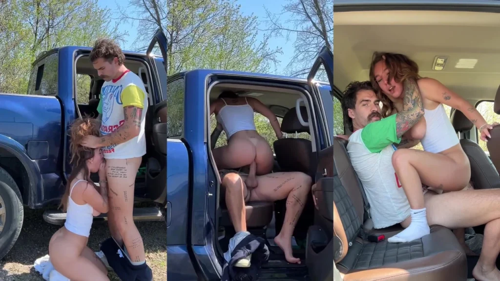 cherrylace rough car sex with the flesh mechanic