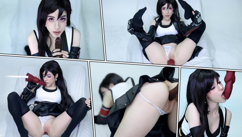 ManyVids Lana Rain Tifa Lockhart Shows her Friends 7th Heaven 1