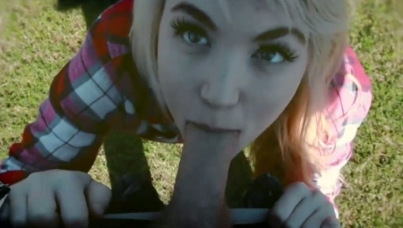 hayliexo fucking in the park leads to accidental creampie